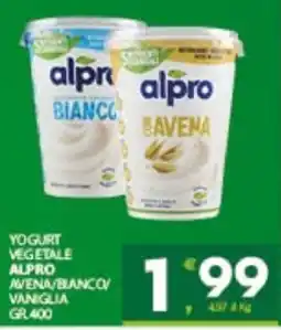 Despar Sicilia Yogurt vegetale Alpro offerta
