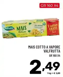 Il Centesimo Mais cotto a vapore Valfrutta offerta
