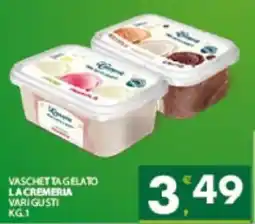 Despar Sicilia Vaschetta gelato La Cremeria offerta