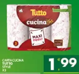 Despar Sicilia Carta cucina Tutto Style offerta