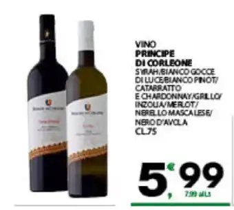 Despar Sicilia Vino principe di corleone offerta