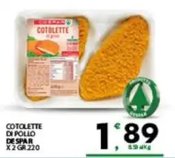 Despar Sicilia Cotolette di pollo Despar offerta
