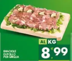 Despar Sicilia Braciole di pollo per griglia offerta