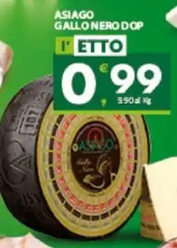 Despar Sicilia Asiago Gallo Nero DOP offerta