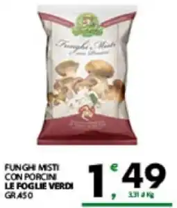 Despar Sicilia Funghi misti con porcini le foglie verdi offerta
