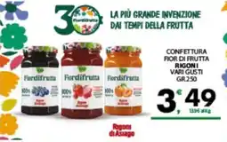 Despar Sicilia Confettura fior di frutta Rigoni di Asiago offerta