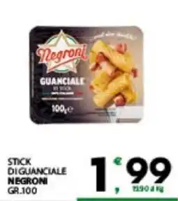 Despar Sicilia Stick di guanciale Negroni offerta
