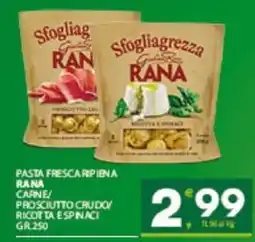 Despar Sicilia Pasta fresca ripiena Rana offerta