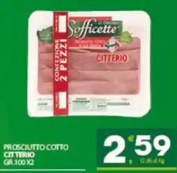Despar Sicilia Prosciutto cotto Citterio offerta