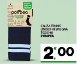 Despar Sicilia Calza tennis unisex in spugna pompea offerta