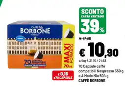 Iper La Grande Caffè Borbone offerta