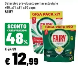 Iper La Grande Detersivo pre-dosato per lavastoviglie Fairy offerta