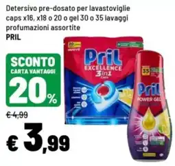 Iper La Grande Detersivo pre-dosato per lavastoviglie Pril offerta