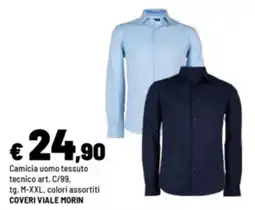 Iper La Grande Camicia uomo tessuto tecnico COVERI VIALE MORIN offerta