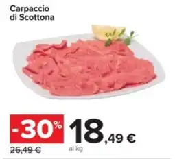 Carrefour Carpaccio di Scottona offerta