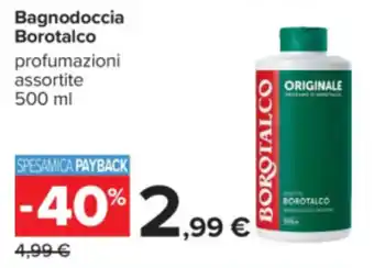 Carrefour Bagnodoccia Borotalco offerta