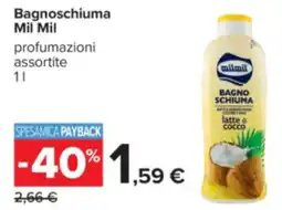 Carrefour Bagnoschiuma Mil Mil offerta