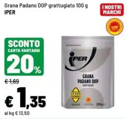 Iper La Grande Grana Padano DOP grattugiato Iper offerta