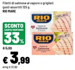 Iper La Grande Filetti di salmone RIO mare offerta