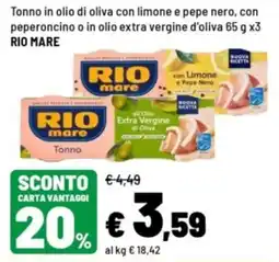 Iper La Grande Tonno RIO mare offerta