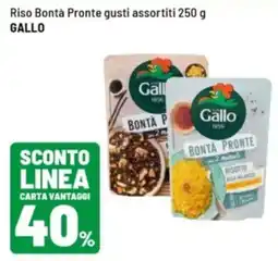 Iper La Grande Riso Bontà Pronte gusti assortiti GALLO offerta