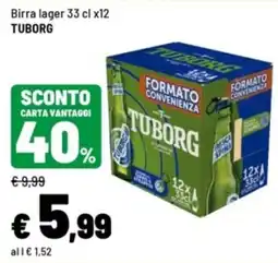 Iper La Grande Birra lager Tuborg offerta