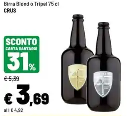 Iper La Grande Birra Blond o Tripel Crus offerta