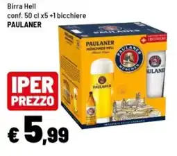 Iper La Grande Birra Hell Paulaner offerta
