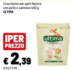 Iper La Grande Crocchette per gatti Nature con pollo o salmone offerta