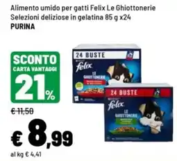 Iper La Grande Alimento umido per gatti Felix Le Ghiottonerie offerta