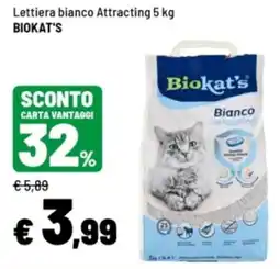 Iper La Grande Lettiera bianco Attracting Biokat's offerta