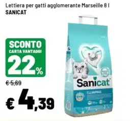 Iper La Grande Lettiera per gatti agglomerante Marseille Sanicat offerta