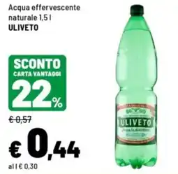 Iper La Grande Acqua effervescente naturale ULIVETO offerta