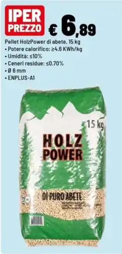 Iper La Grande Pellet HolzPower di puro abete offerta