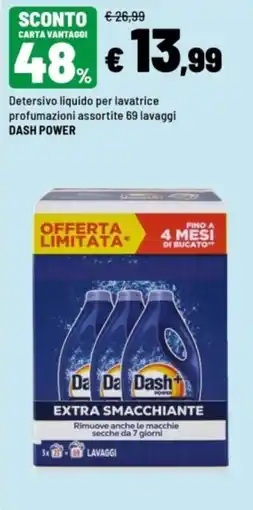 Iper La Grande Detersivo liquido per lavatrice Dash Power offerta