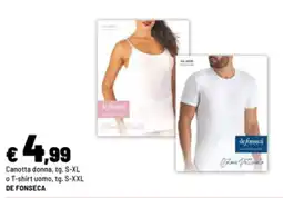 Iper La Grande Canotta donna o T-shirt uomo DE FONSECA offerta