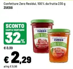Iper La Grande Confettura Zero Residui ZUEGG offerta