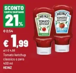 Iper La Grande Tomato ketchup Heinz offerta