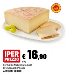 Iper La Grande Formai de Mut dell'Alta Valle Brembana DOP Rosso offerta