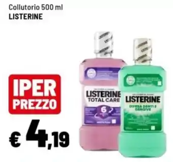 Iper La Grande Collutorio Listerine offerta
