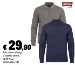Iper La Grande Polo manica lunga o lupetto uomo Carrera offerta