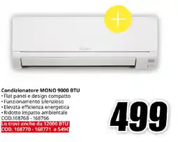 MediaWorld Condizionatore MONO 9000 BTU offerta