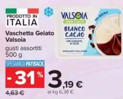 Carrefour Vaschetta Gelato Valsoia offerta