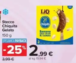 Carrefour Stecco Chiquita Gelato offerta