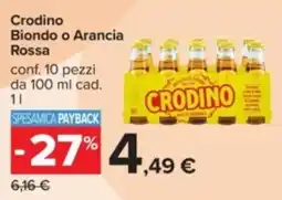 Carrefour Crodino Biondo o Arancia Rossa offerta
