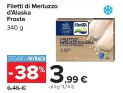 Carrefour Filetti di Merluzzo d'Alaska Frosta offerta