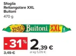 Carrefour Sfoglia Rettangolare XXL Buitoni offerta