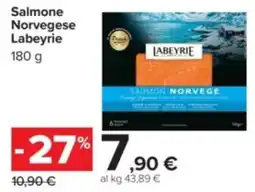 Carrefour Salmone Norvegese Labeyrie offerta