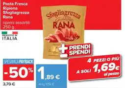Carrefour Sfogliagrezza Rana offerta