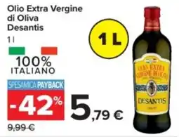 Carrefour Olio Extra Vergine di Oliva Desantis offerta